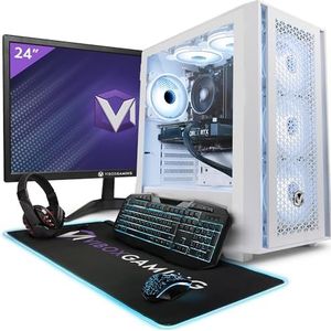 Vibox V-140 Gaming PC Complet • 24"" Monitor • AMD Ryzen 5 5500 4,1 GHz • Nvidia RTX 4060 8 GB • 16 GB RAM • 1 TB SSD • Windows 11 • WiFi