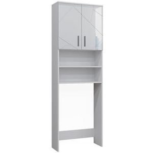 Vicco - Irma Wasmachinekast - Wit Hoogglans - 64 x 190.5 cm
