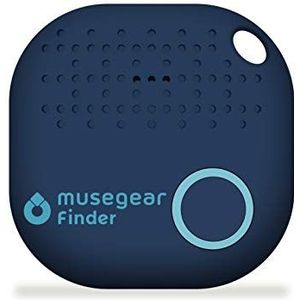 musegear Key Finder met Bluetooth App uit Duitsland I Maximaal gegevensbescherming | donkerblauw 1 pakje I GPS tracking/pairing I Find keys