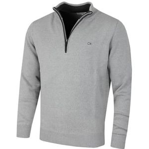 Calvin Klein Katoenen Heren Sweater - Zilver - L