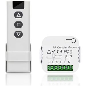 Sporgo - Draadloze Rolluikbediening - Retrofitset - 2,4 GHz - RF-afstandsbediening + Ontvangermodule