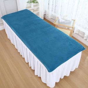 Blue/a(n),200x120cm,LDLCYCN Massage Beddengoed Microfiber Beauty Beddeksel Spa Massage Tafel Gezicht Handdoek Voor Salon Spa Therapeut Badlaken Handdoek Massage Beddeksel Machine Wasbaar