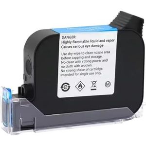 12,7 mm handheld inkjetprinter 2588 Datumnummer Vervaldatum Logo QR-balk Batchcode Vervaldatum 12,7 mm etikettenprinter 28 talen Lichtgewicht en handig(Only 1pc Black Ink)