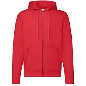 Fruit Of The Loom - Heren Sweatshirt Met Capuchon - Rood