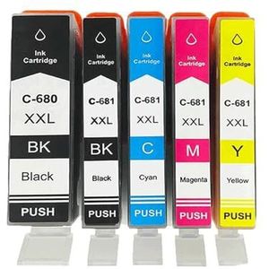PGI-680 CLI-681 XXL pgi680 cli681 inktcartridge for Can-n TR7560 TR8560 TS6160 TS6260 TS8160 TS8260 TS9160 TS9560 TS706(1SET(5PC))