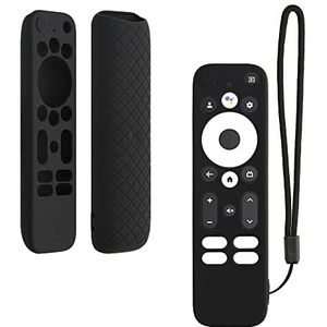kwmobile hoes geschikt voor MECOOL KD3 android TV stick - Siliconen anti-slip hoes voor afstandsbediening in zwart