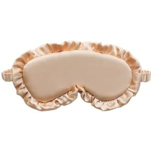 3 stuks zijden ruche slaap oogmasker zachte slaaphoezen veelkleurige nachtdroom verduisterende patches voor vrouw man om te slapen (goud)