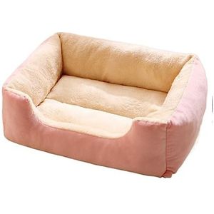 Hondenmand Kattenbed Huisdierbed Huisdier Bed Katten En Kleine Middelgrote Honden Puppy Super Zachte Pluche Huisdier Nest Slaapzak Huis Kussen Mat Hondenbedden Hondenbed ( Color : A , Size : 65*55*13c