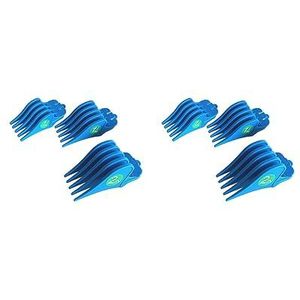 2 Set van 3 Stuks Tondeuse Limit Kammen 32mm 38mm 51mm Snijbeschermer Attachment Blauw