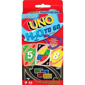 Mattel Games P1703 - UNO H2O, waterdichte kaarten met ring, ideaal voor op reis, speelgoed vanaf 7 jaar en ouder