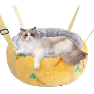 Kattenhangmat voor huisdieren, kattenhangmatten voor binnenkatten - Pluizig kat schommel hangmat | Pluizige warme huisdierhangmat met verstelbare riemen en haken Antislipbasis Accessoires voor Bittu