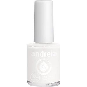 Andreia Halal Ademende Nagellak - Waterdoorlatende Halal Nagellak Veganistisch en Wreedheid - Kleur B20 Parelwit - Tinten helder en blauw 10,5 ml