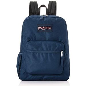 JanSport Cross Town Rugzak, Navy, One Size, Donkerblauw, Klassiek