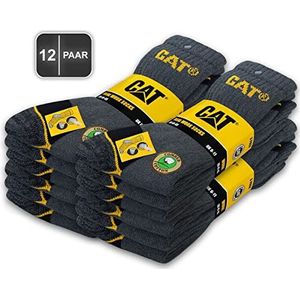 Caterpillar - CAT REAL WORK SOCKS - Werksokken - Grijs - 12 Paar
