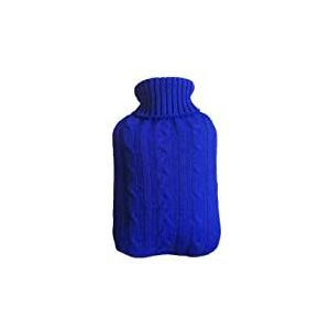 DieffematicRSD Warmwaterkruik Grote gebreide warmwaterzakhoes Warm Koudbestendig Warmtebehoud Warmwaterkruikhoes for de winter Warm houden (Color : Blue)