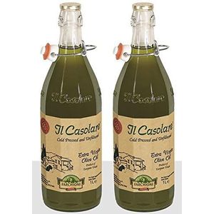 Olijfolie Il Casolare extra vergine 2x 1 liter. natuurlijke troebel