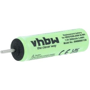 vhbw Accu compatibel met Panasonic ER216 ER217 ER2211 ER221E2 ER2171 ER220 ER2201 ER221 scheerapparaat 2000mAh 1,2V NiMH