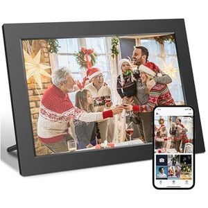 Digitale Fotolijst 10,1 Inch 32 GB Smart WiFi Digitale Fotolijst Met 1280x800 IPS HD Touchscreen Elektronische Video Cadeau Eenvoudig delen(16GB)