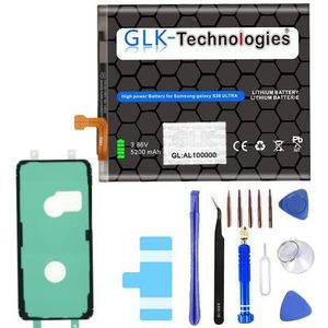 High Power reserveaccu compatibel met Samsung Galaxy S20 Ultra SM-G988B | GLK-Technologies Battery | accu | 5200mAh batterij | incl. professionele gereedschapsset kit NUE