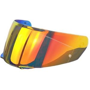 Motorhelm Vizier voor HJC i90 / i91 HJ-33, UV Krasbestendig Vizier Lens Motorhelm, Winddicht Getint Gezichtsscherm Motorhelm,normal-J Revo Deep Red