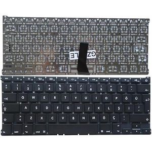 US/RU/FR/UK/TR/SP toetsenbord voor Macbook Air 13.3"" A1466 A1369 A1405 Engels laptoptoetsenbord MD231 MD232 MC503 MC504 2011-15(TR)