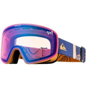 Quiksilver QSRC Nxt Snowboard/Skibril voor heren, snowboard/skibril, eenheidsmaat, blauw.