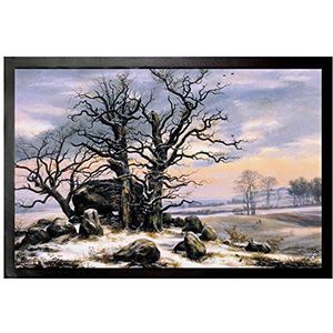 1art1 Johan Christian Dahl Megalithic Tomb Near Vordingborg In Winter, 1824-25 Deurmat 60x40 cm