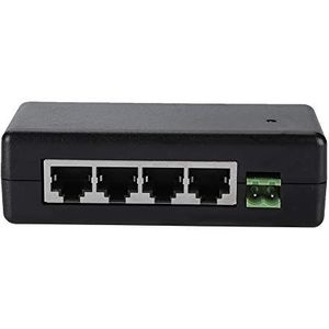 Voedingsinjector, Tangxi 4-poorts POE-voedingsinjector 12 V-48 V PC/hub/switch/router POE Ethernet-voeding met IEEE802.3af / 802at voor IP-camera