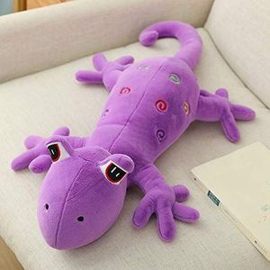 Creatieve grote gekko pop knuffel kleine gekko vriendin verjaardagscadeau 60cm paars