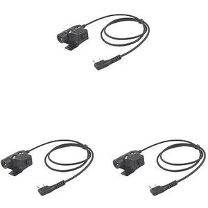 Tityvirnix 3 set U94 PTT Headset Adapter Walkie Vervanging met Clip voor 888S