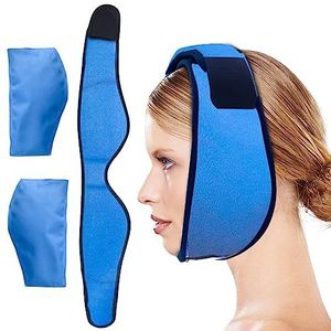 IJskompres voor kaak, hoofd en kin, herbruikbaar, warme of koude gel, pijnverlichting voor TMJ, mond- en gezichtschirurgie, tandheelkundige implantaten, hoofdpijn (2 ijszakken