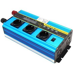 Auto-Omvormer, Lcd Pure Sinus-omvormer DC 12V naar AC 100V 110V Draadloze afstandsbediening 12000W Peak Converter levert zonne-energie Stopcontact, Spanningsconversie(50Hz)