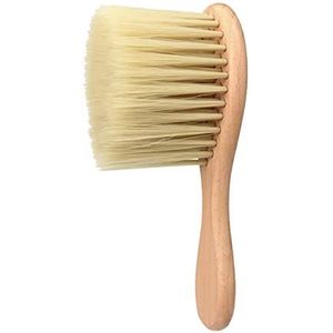 Kappersnek borstel zacht nylon hout voor kappersschoonheidssalon lang handvat