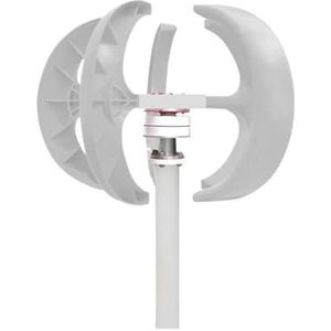 Onderhoudsvrije windturbinegenerator, 600W 24V Lantaarn Type 5-Blade Verticale As Windturbine nerator Tuin Boot Windmotor met lage opstartsnelheid, eenvoudig te installeren