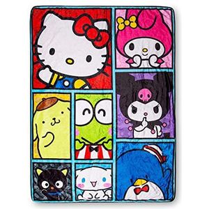 Sanrio Hello Kitty And Friends oversized sherpa fleece deken | 137 x 183 cm