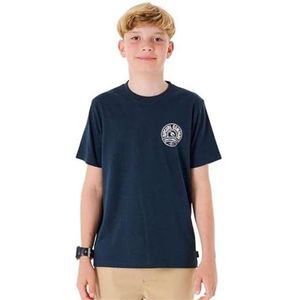 Rip Curl - Stapler - T-shirt - Navy Blue - 100% Katoen