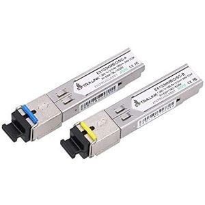 Extra ink SFP 1.25G WDM 1310/1550NM 3KM SC – paar – singlemode vezel – 3,000 m