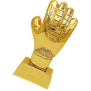 Voetbalhandschoen Trofee Compacte Voetbaltrofee Voetbaltrofee Prijzen Gouden Trofeeën Voetbal Doelman Trofee Prijs Trofee Doelman Cadeau Voetbal Partij Gunst Cup Abs Gouden Medaille (Color : Goldenx2