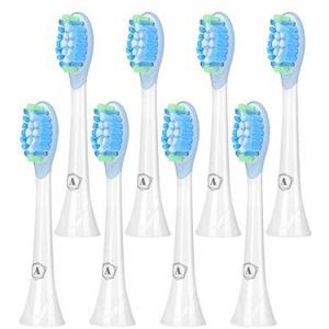 Aster Opzetborstels compatibel met Philips Sonicare vervangende borstels, professionele elektrische borstelkoppen, Classic Precision Clean borstelkoppen, Fit Professional Care, 8 stuks