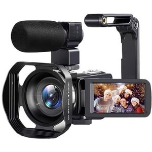 8K Videocamera 64MP Digitale 18X Igital Zoomcamera Recorder 3 Inch LCD-aanraakscherm Draagbare Opnamecamcorder Heldere Gedetailleerde Beelden(Camera)