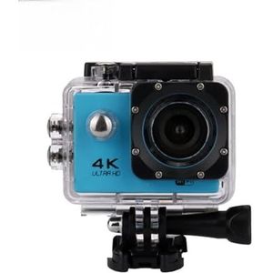 Actiecamera's 4k ultra Hd Mini Action Camera, 2.0 ""Screen WiFi Sports DV Camera, onderwater waterdichte camera, helmcamera's for motorfietsen Waterdichte en duurzame behuizing (Size : Blue)