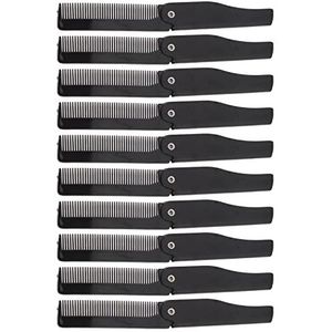 Reiskam, 10 Stuks Gladmakende Fijne Tandvouwkam voor Snor