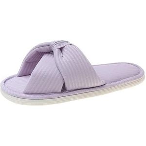 MZPOZB Stof Thuis Slippers Vrouw Slippers Vrouwen Schoenen Voor Vrouwen Warm Kleurrijke 2Cm Hak Slippers Vrouwen Zomer Schoenen 36-41 Huis Schoenen, Paars, 40.5 EU