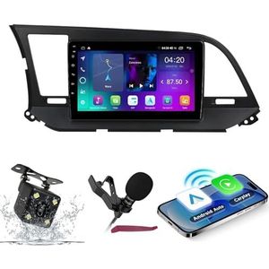 Android 14 Autoradio Navi voor H-yundai Elantra 6 2016-2020 9 ""Screenradio met draadloze carplay Android Auto GPS Navigatie-ondersteuning Bluetooth 5.0 HIFI FM 5G-WiFi SWC MIC-camera,M200s