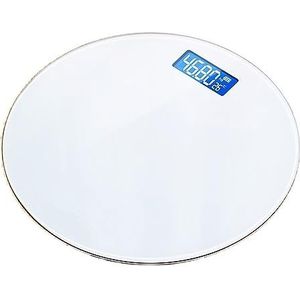 Kleine Digitale Weegschaal Elektronische Lichaamsprecisieweegschaal Vloer Badkamer Huisartikelen Gemakkelijk Te Gebruiken(White)