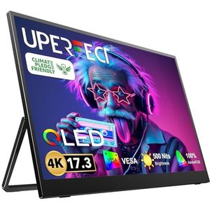 UPERFECT - 17.3 Inch - Draagbare Monitor - 4K - VESA-compatibel - Oogverzorging Mat Scherm