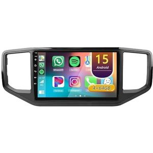 Android 15 Radio,voor Volkswagen Amarok 1 2016-2020, 9 inch Touchscreen Autoradio met Wireless CarPlay Android Auto Bluetooth WIFI GPS-navigatie swc(A 4core (2G+32G))
