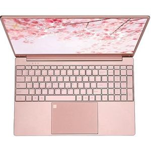 Gaming Laptop 15.6 Inch Laptop 6000mAh Batterij Backlight Toetsenbord 2K Resolutie IPS Scherm voor N5095 CPU met Vingerafdruk Toetsenbord voor Bedrijven (12+512G EU-stekker)