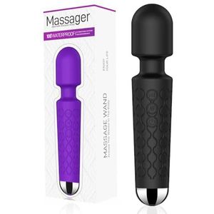 Personal Wand Sex Toys Vibrator | Clitoris Stimulator Vibrators for Her | Sex toy for her | Personal Wand Massager Woman | 20 patterns and 8 speeds of fun | Quiet | Toys for female adults (Black)