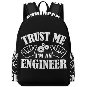 Trust Me I'm An Engineer Mini Rugzak Leuke Schoudertas Kleine Laptop Tas Reizen Dagrugzak voor Mannen Vrouwen